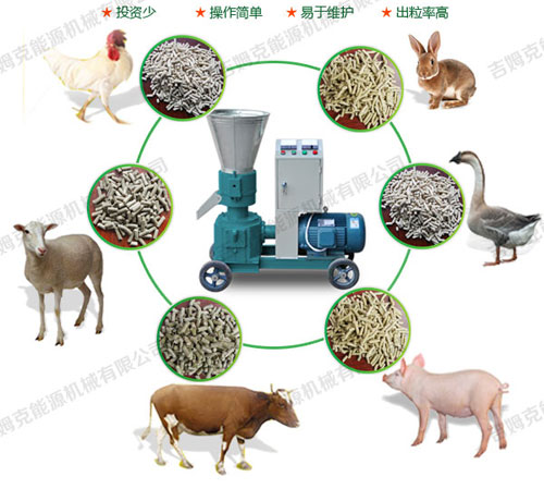 小型饲料颗粒机可压制各种动物颗粒饲料 属多功能饲料颗粒机